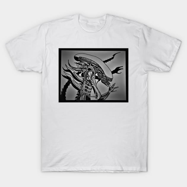 Alien Drone T-Shirt by Octo30